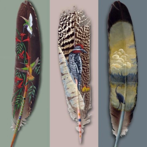 Feather Art – Paintings on Feathers | The Wondrous Design Magazine
